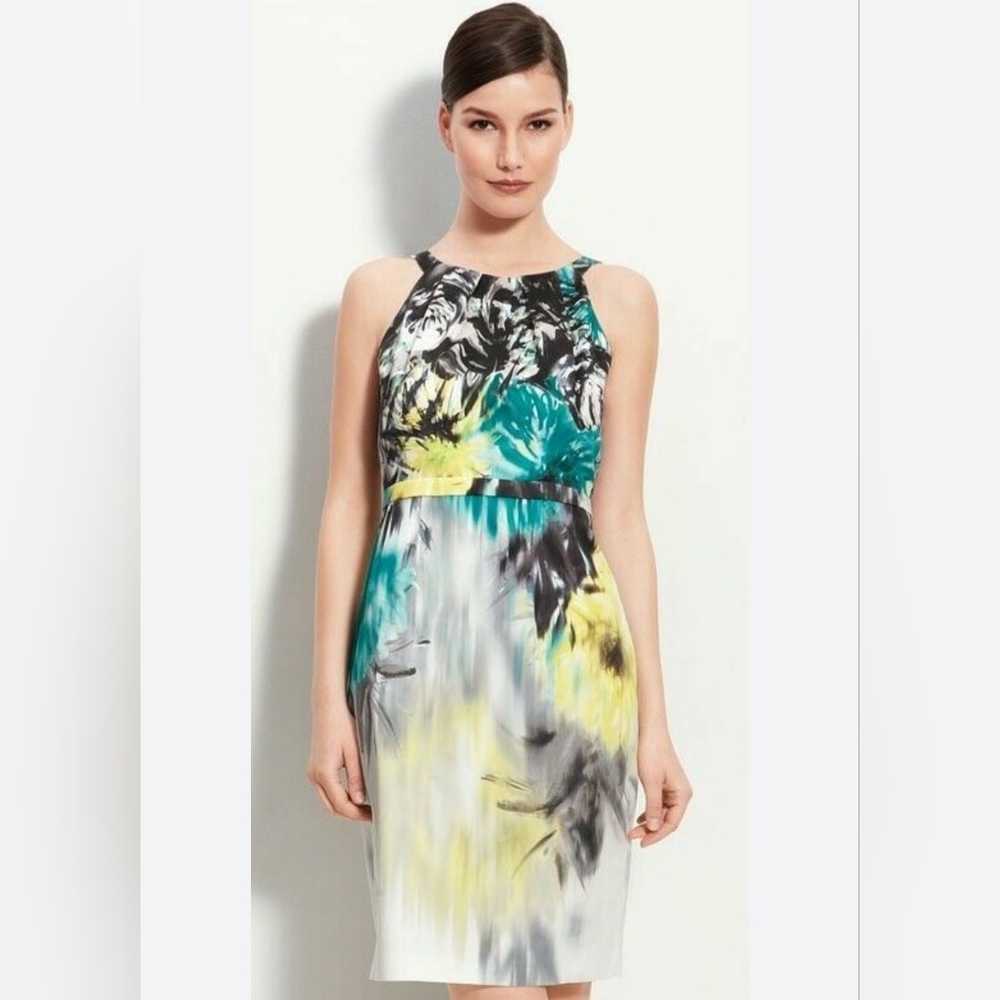 Elie Tahari Daffodil Print Dress Size 6